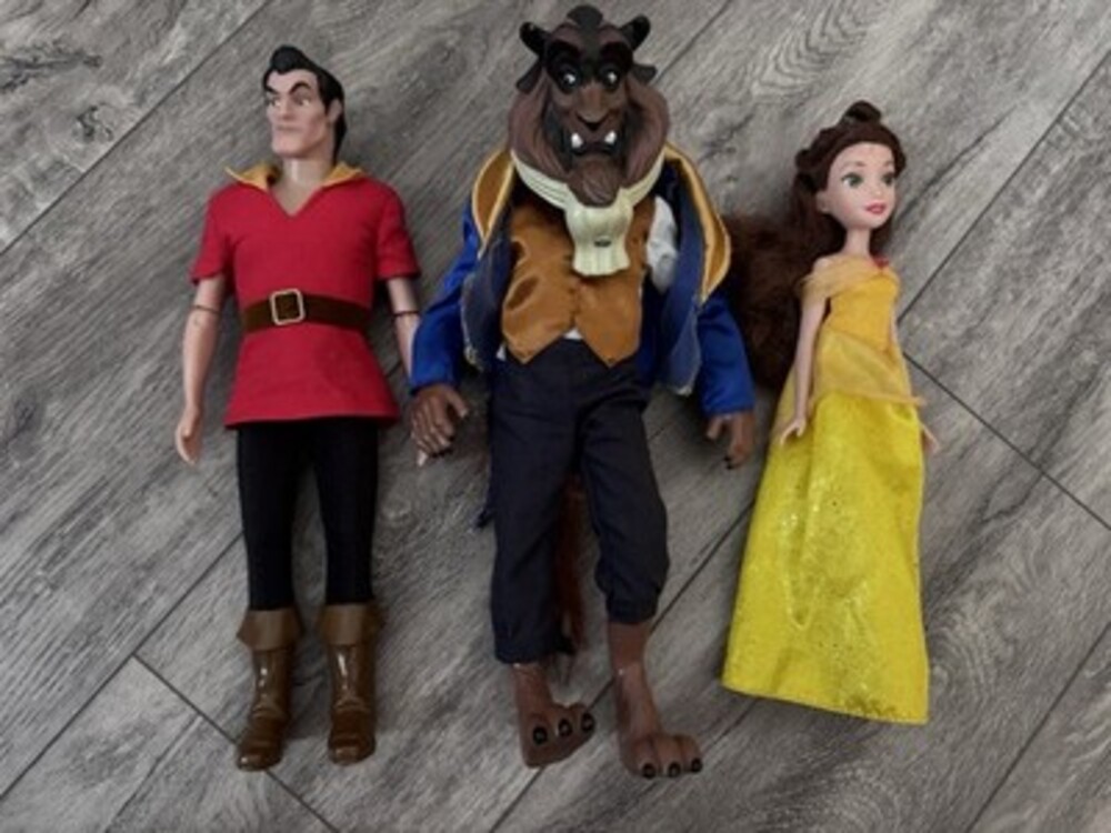 Disney Beauty and the Beast Doll Set - Belle, Beast & Gaston